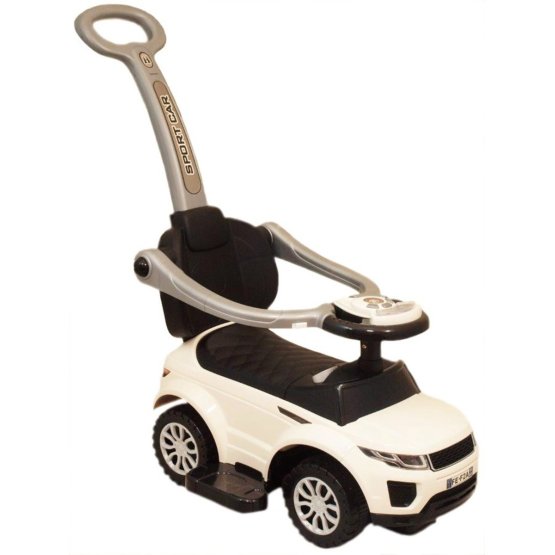 Detské hrajúce vozítko 3v1 Baby Mix biele