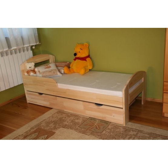 Detská posteľ s úložným priestorom Timi - prírodná