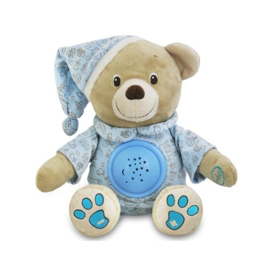 Plyšový medvedík s projektorom Baby Mix modrý