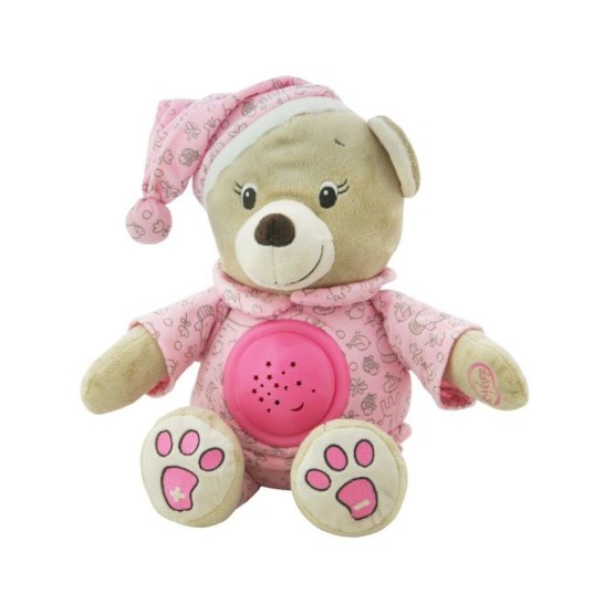 Plyšový medvedík s projektorom Baby Mix ružový