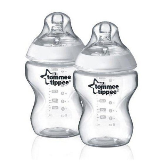 Fľaša Tomme Tippee C2N 260 ml 2ks Transparentná