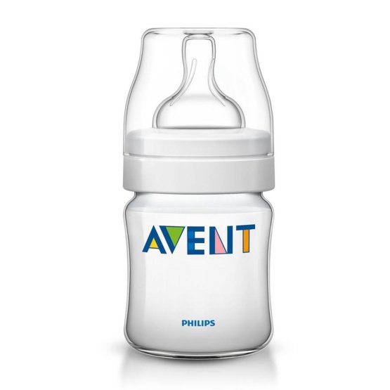 Dojčenská fľaša Avent Classic + 125 ml Transparentná