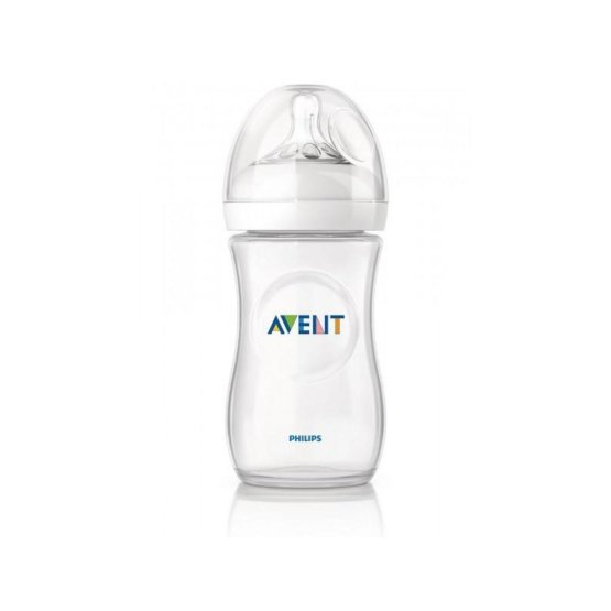 Dojčenská fľaša Avent Natural transparentná 330 ml