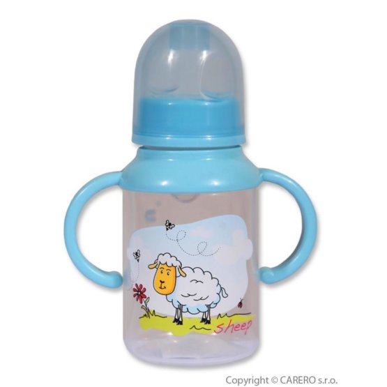 Fľaša s obrázkom Akuku 125 ml Modrá