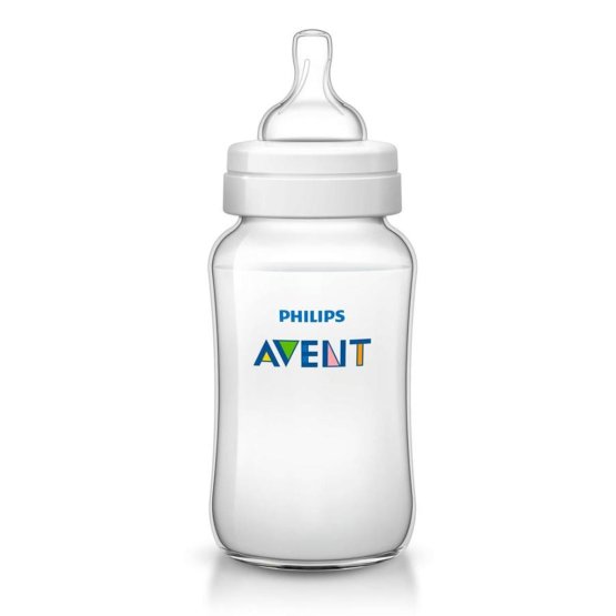 Dojčenská fľaša Avent Classic + 330 ml Transparentná