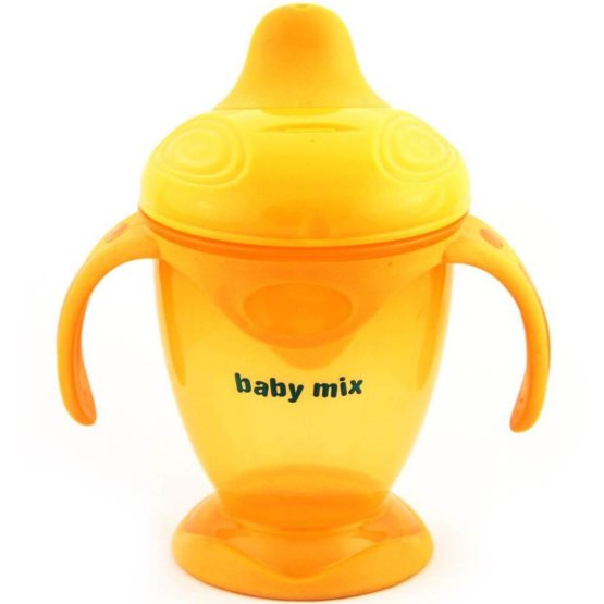 Detský kúzelný hrnček Baby Mix 200 ml oranžový