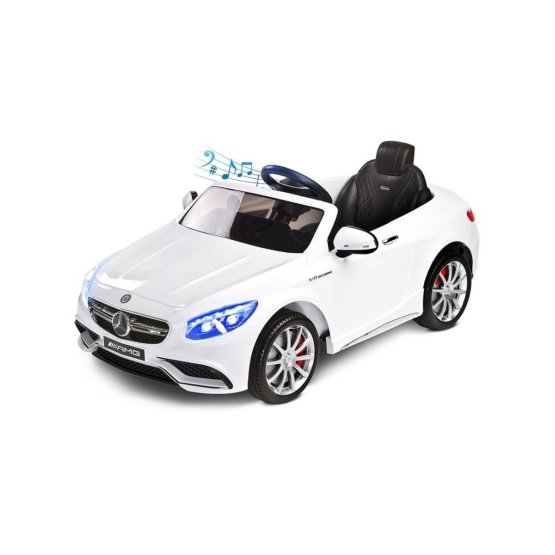 Elektrické autíčko Toyz Mercedes-Benz S63 AMG-2 motory white Biela