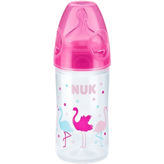 Dojčenská fľaša NUK New Classic 150 ml ružová plameniak