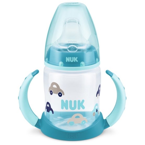 Dojčenská fľaša na učenie NUK 150 ml modrá auto
