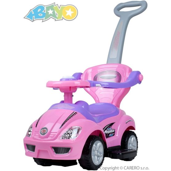 Detské Jazdítko 3v1 Bayo Mega Car pink Ružová