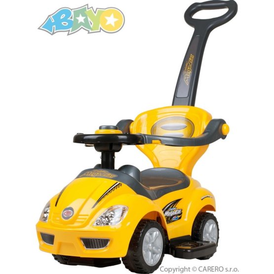 Detské jazdítko 3v1 Bayo Mega Car yellow Žltá