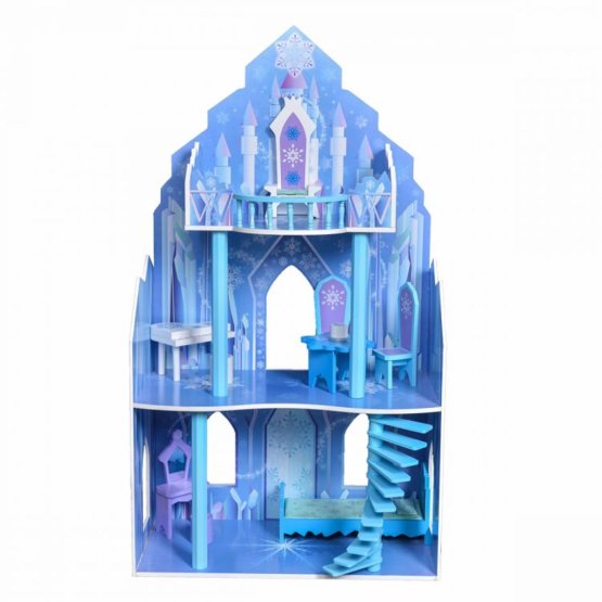 Drevený domček pre bábiky - Ľadové kráľovstvo