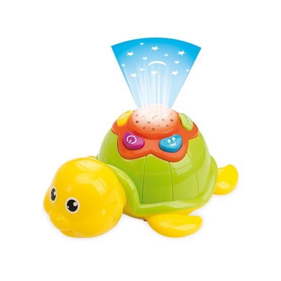 Edukačná hračka Baby Mix Želvička so svetlom Žltá