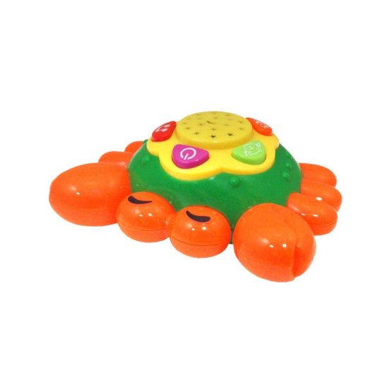 Edukačná hračka Baby Mix Krab so svetlom Oranžová