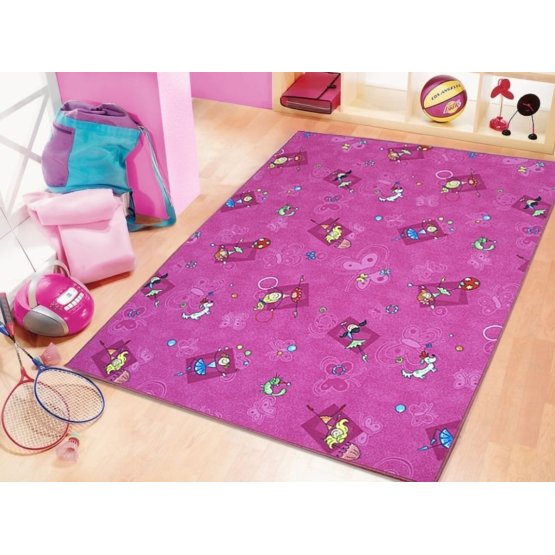 Detský koberec - baletky PINK