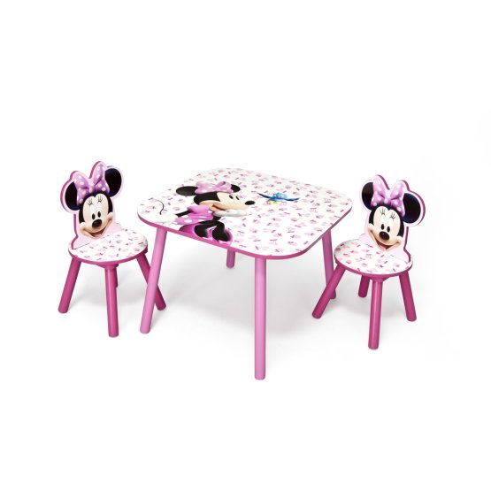 BAZAR Detský stôl s stoličkami Minnie III
