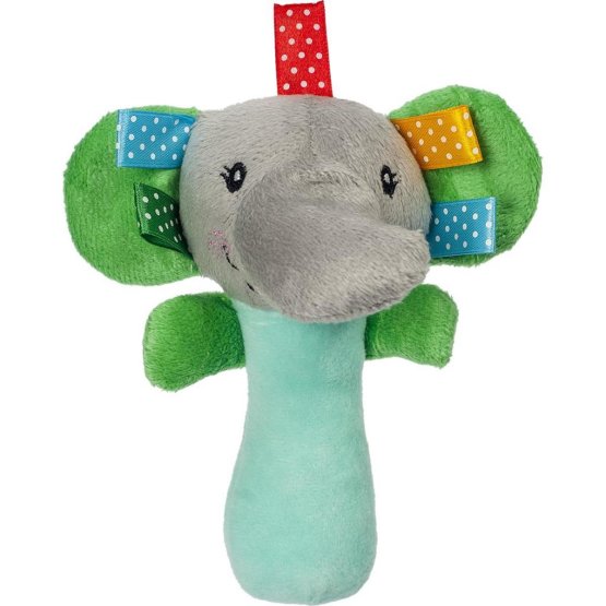 Plyšová hračka s pískatkom Akuku slon Zelená