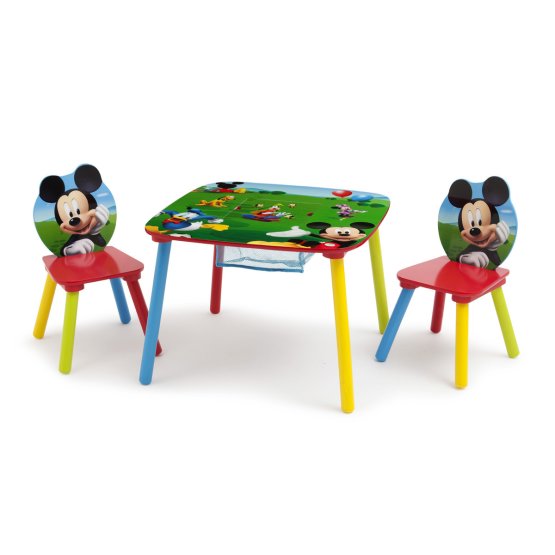 Detský stôl so stoličkami - myšiak Mickey