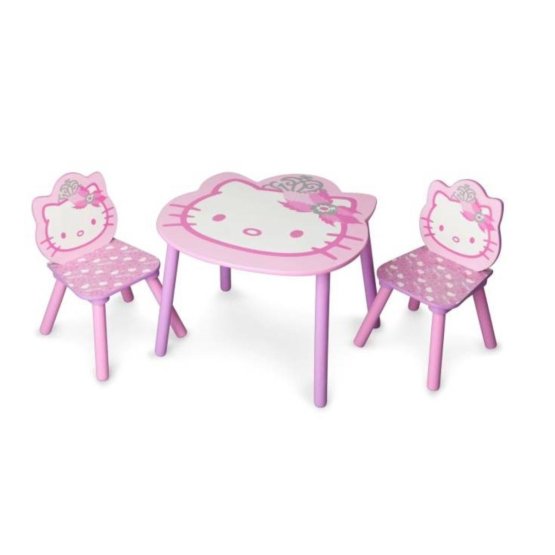 Detský stôl so stoličkami - Hello Kitty