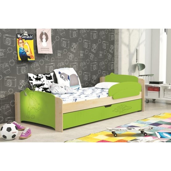 Dětská postel Modi - zelená
