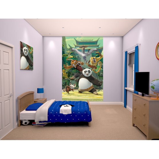 Dětská 6 dílná tapeta Kung Fu Panda