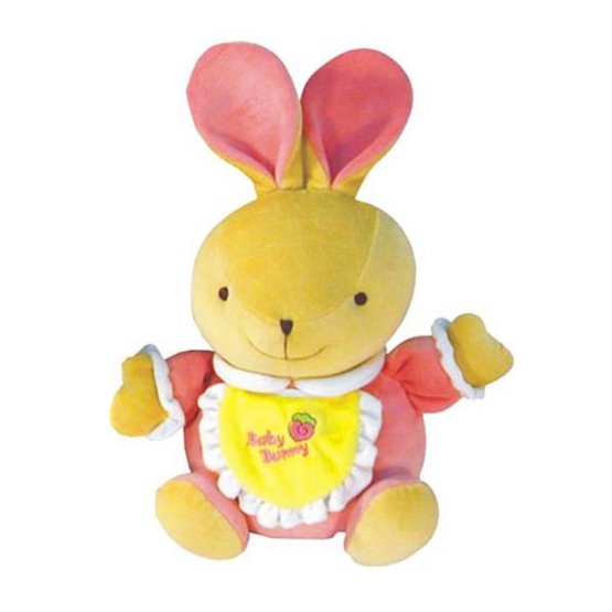 Detská hračka s hracím strojčekom Baby Mix zajačik Ružová