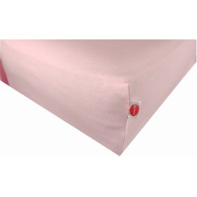 Nepremokavé bavlnené prestieradlo - ružové 160 x 80 cm