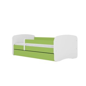 Detská posteľ so zábranou Ourbaby - zeleno-biela
