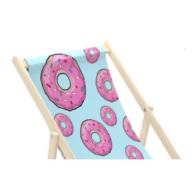 Plážové ležadlo Ružové Donuty, Chill Outdoor