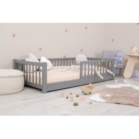 Detská nízka posteľ Montessori Ourbaby - šedá