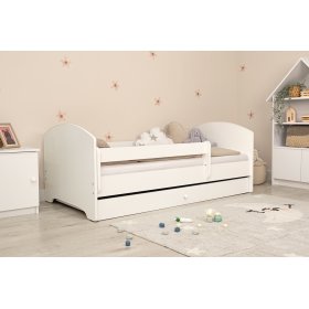 Detská posteľ Ourbaby so zábranou - biela