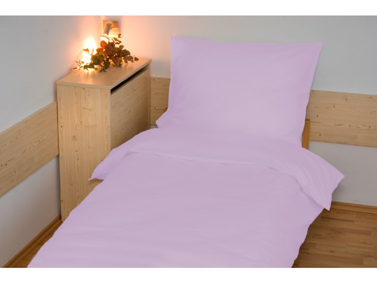 Jednofarebné bavlnené obliečky 140x200 cm - Svetlo fialové