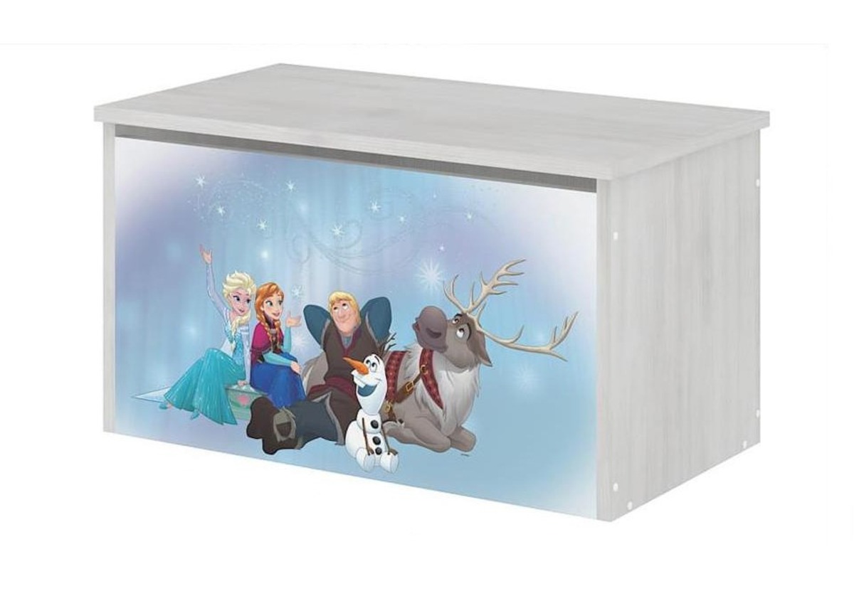 Drevená truhla na hračky Disney - Ľadové kráľovstvo - dekor nórska borovica toy chest Frozen
