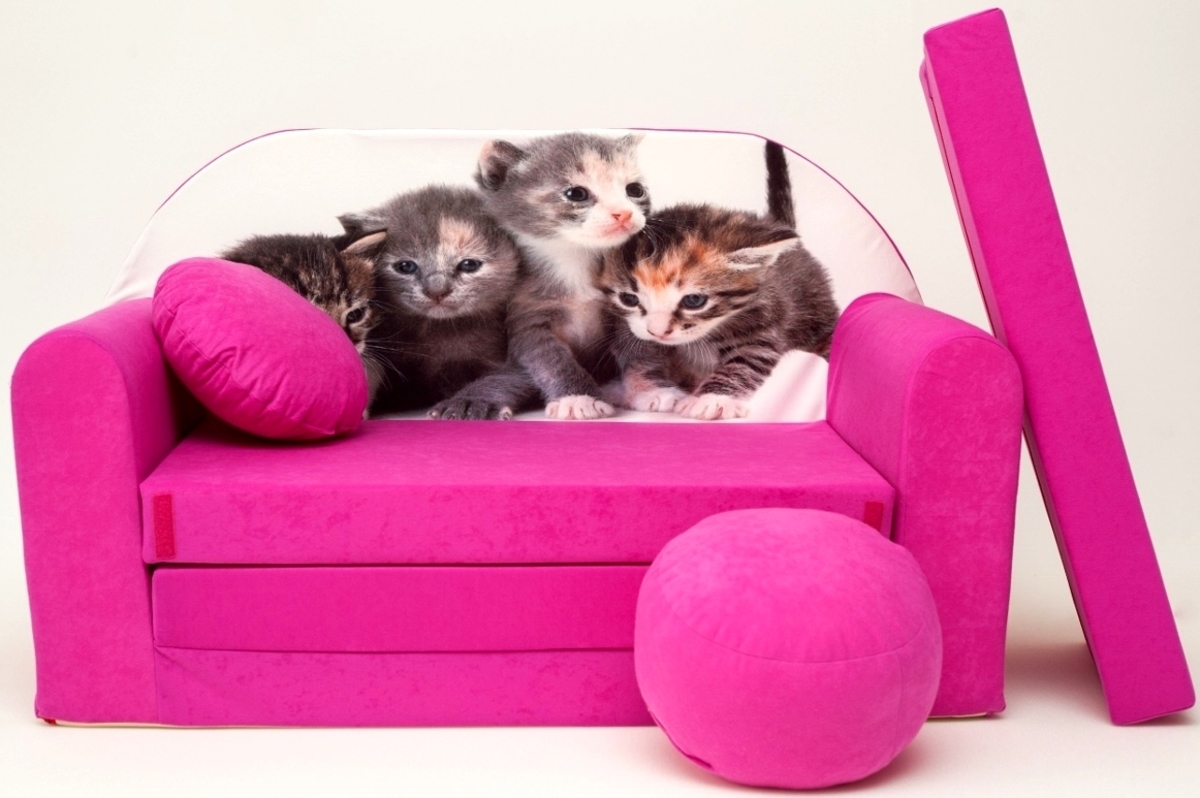 Ourbaby Kittens pink sedačky 2