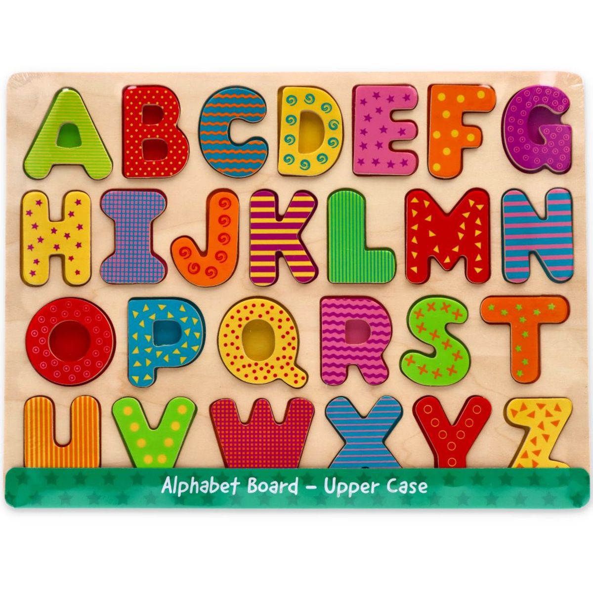 Drevená skladačka abeceda - veľké písmená Alphabet puzzle