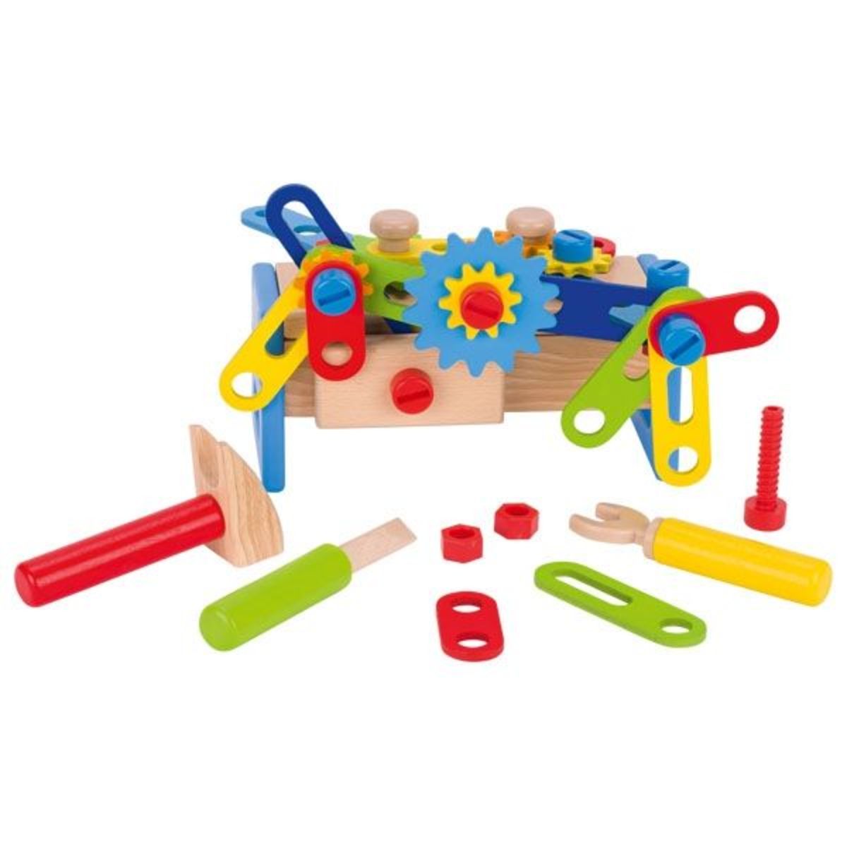 Farebná konštrukčné dielňa Wooden construction set