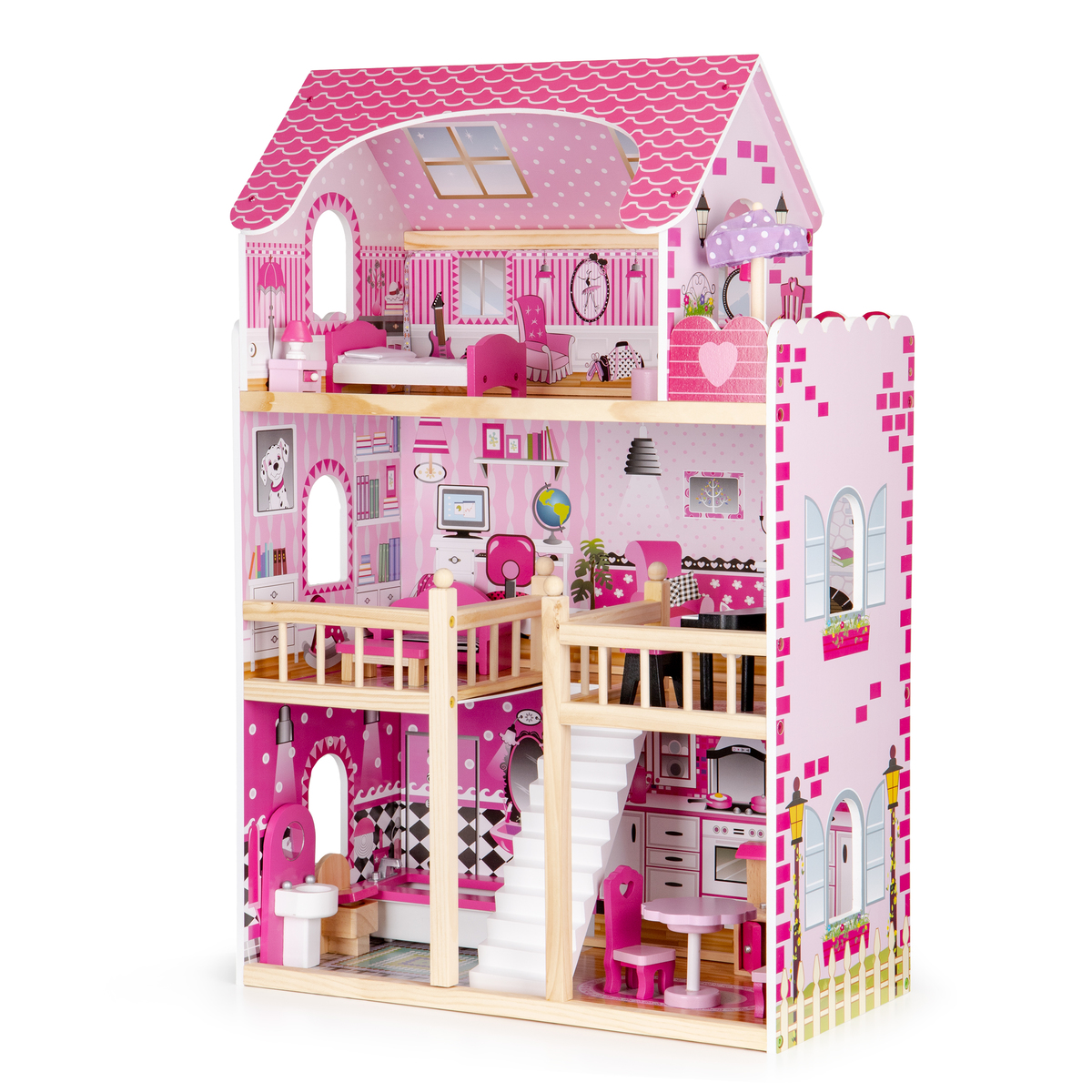 Drevený domček pre bábiky Mandy dollhouse