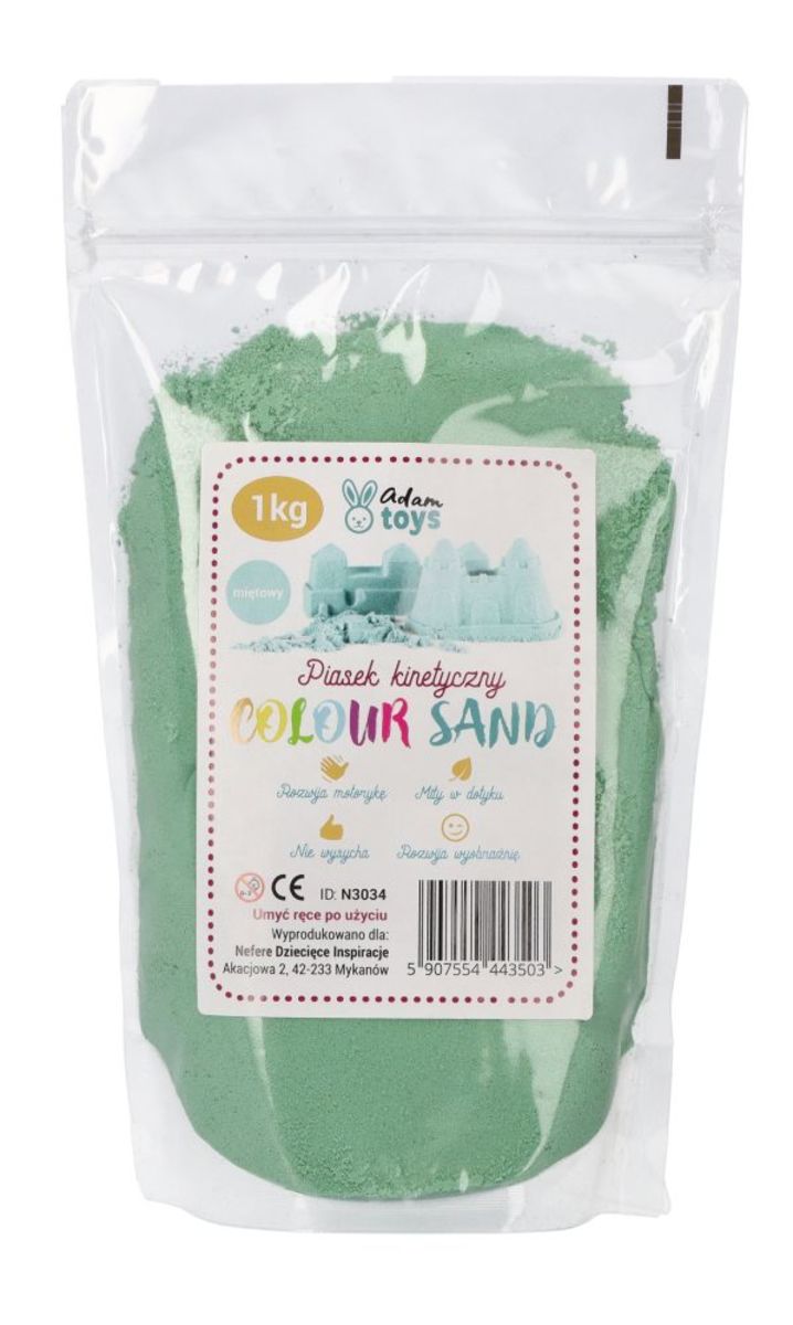 Kinetický piesok Colour Sand 1kg - mätový