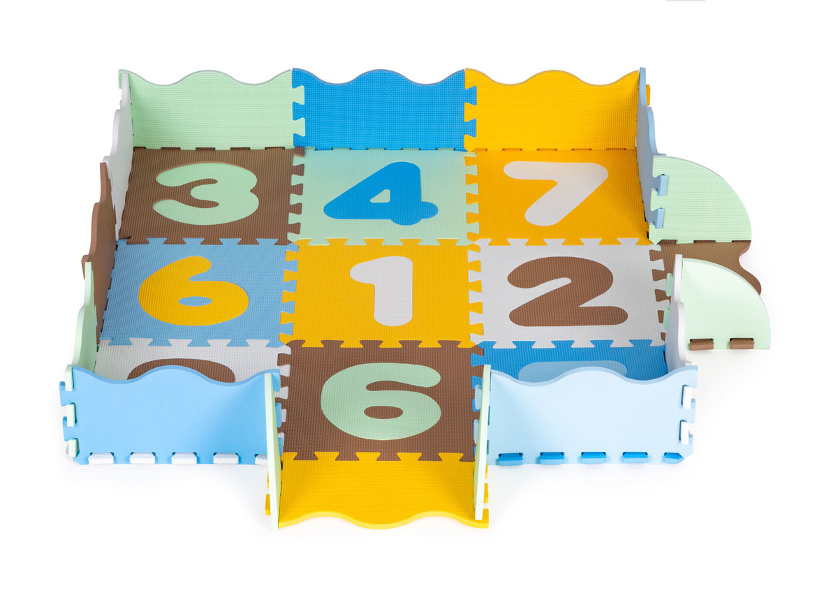 Detská vzdelávacia penová podložka - puzzle čísla
