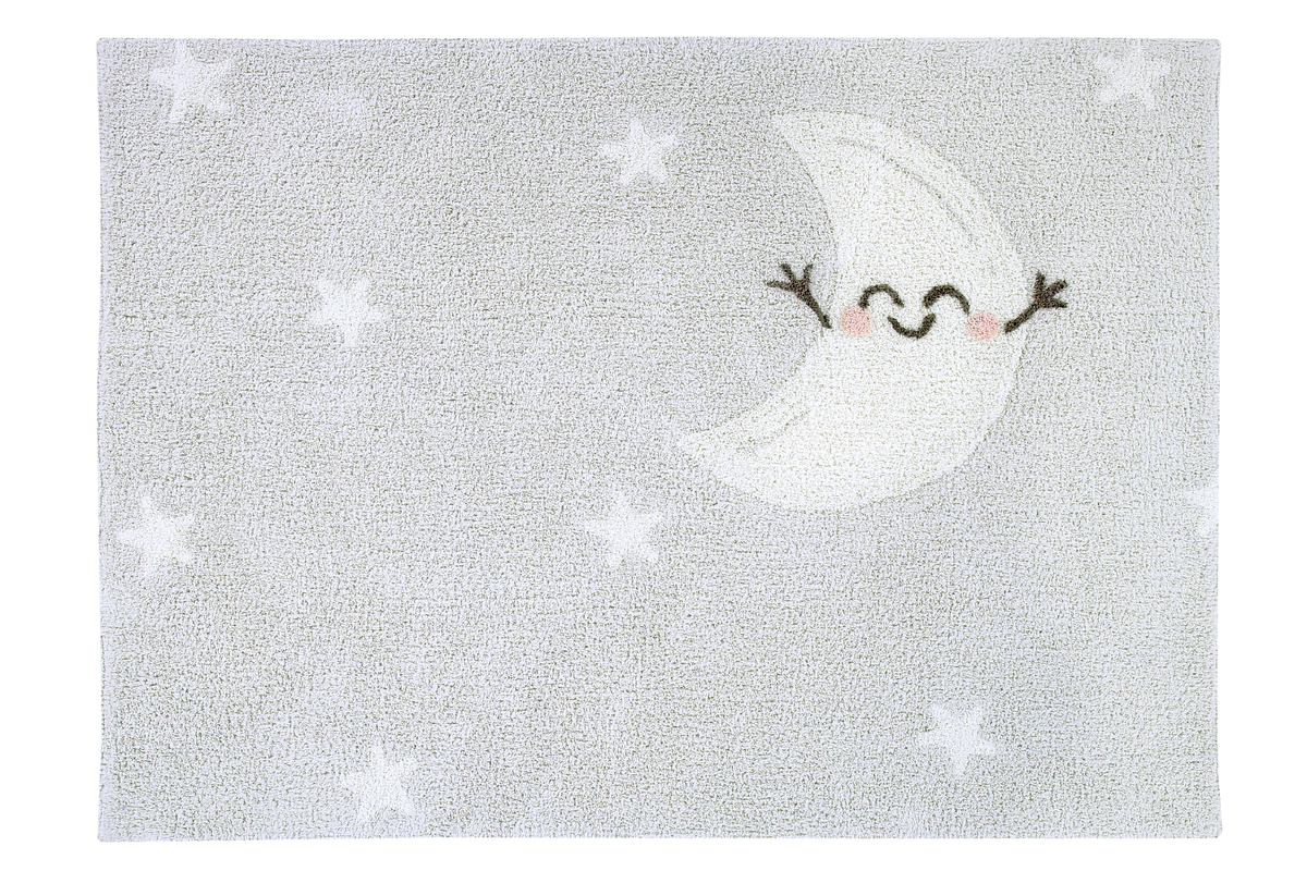 Ourbaby Happy Moon 30263-0 obdĺžnik 120 x 160 cm biela sivá