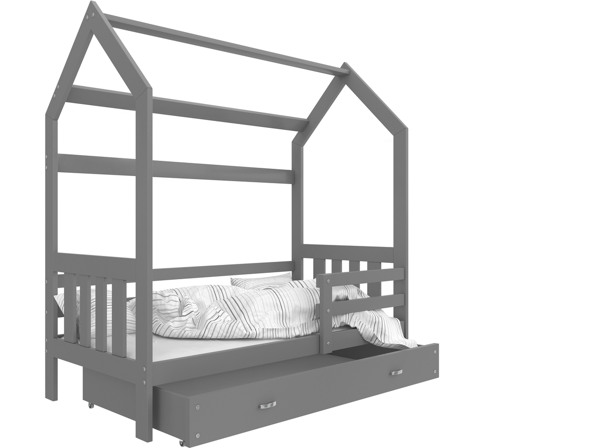 Detská posteľ Ourbaby Filip sivá 190x80 cm