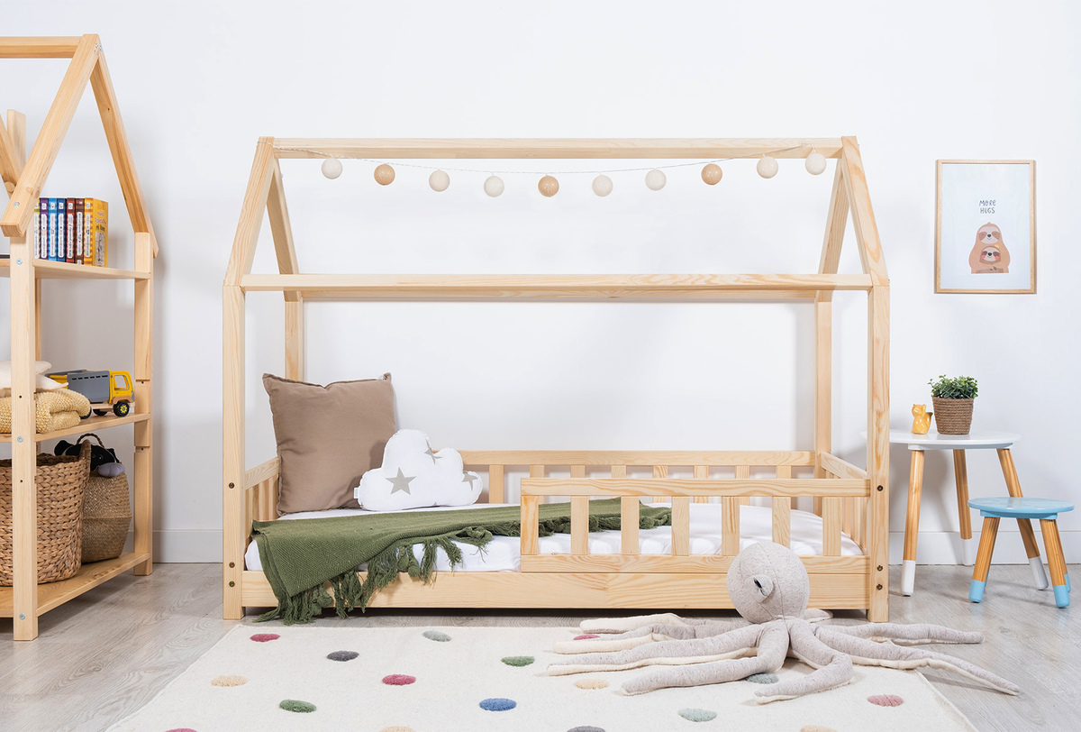 Detská posteľ Ourbaby House bed Tea prírodná 200x90 cm