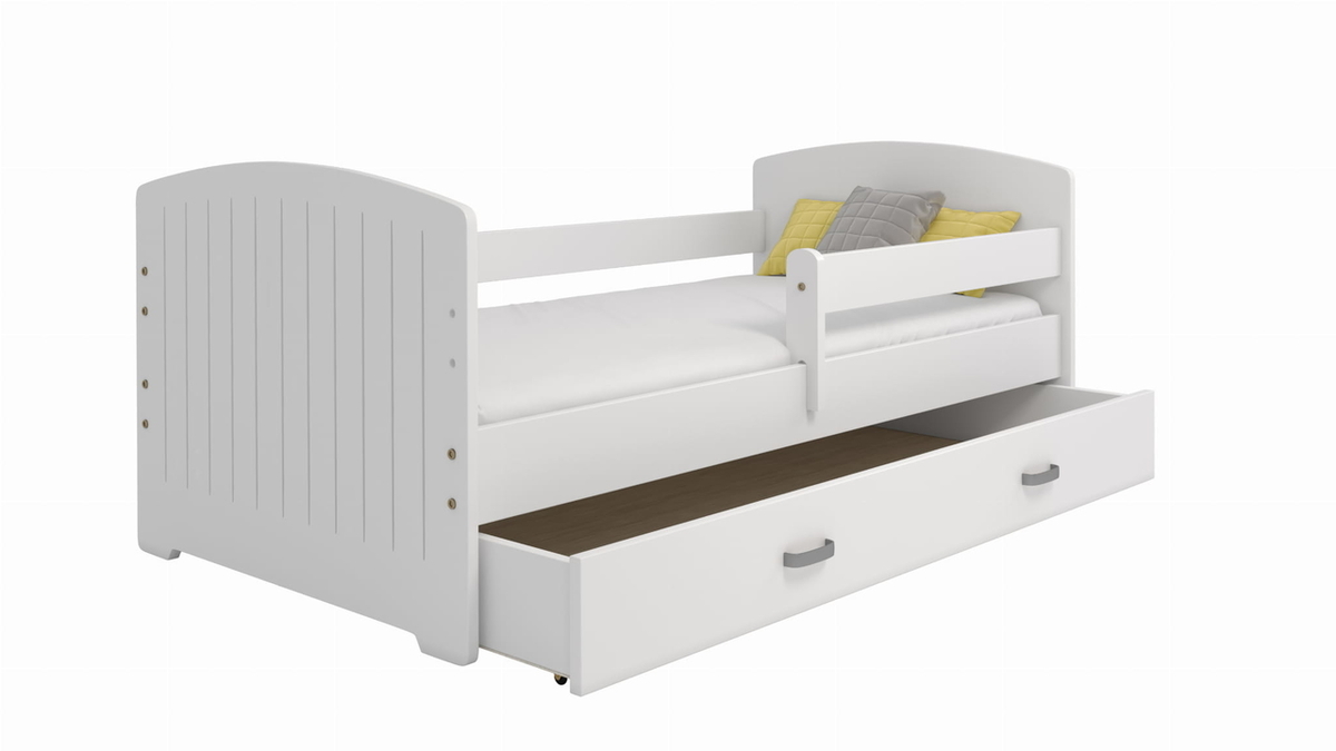 Detská posteľ so zábranou MIKI 160 x 80 cm - posteľ bez úložného priestoru