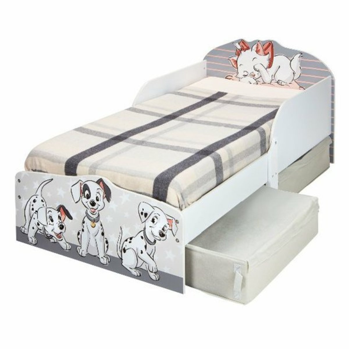 Detská posteľ Ourbaby Disney heroes biela sivá 140x70 cm
