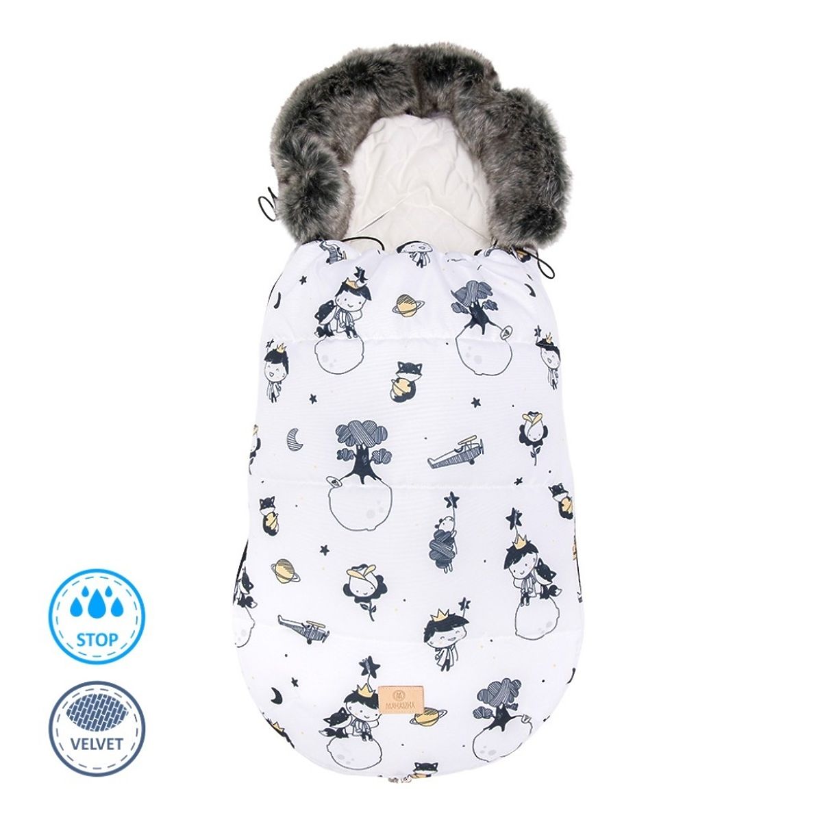 Detský fusak velvet Malý princ - 0-24 mesiacov
