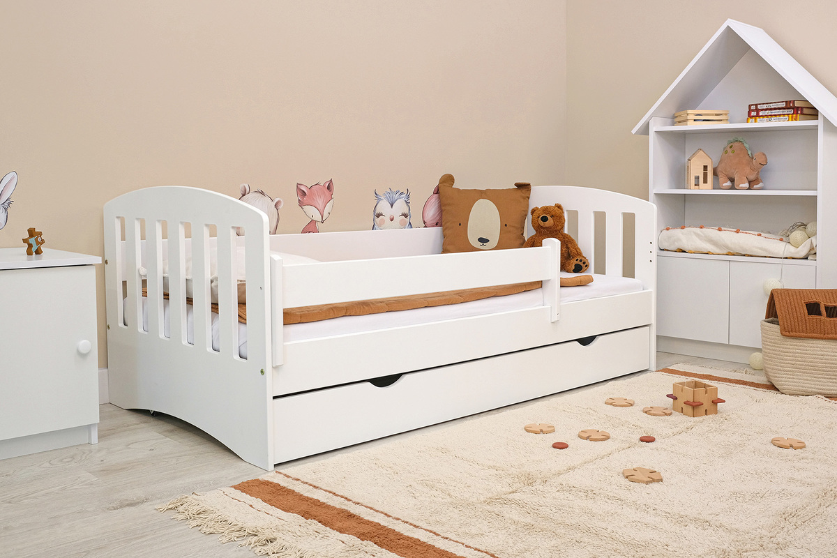 Detská posteľ Classic - biela - posteľ bez úložného priestoru 160x80 cm