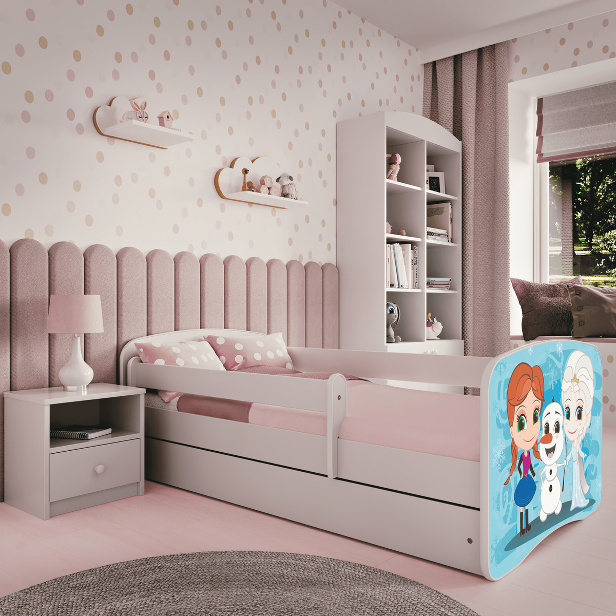 Detská posteľ so zábranou - Frozen 2 - posteľ bez úložného priestoru 160x80 cm