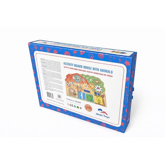 2Kids Toys Activity board Domček so zvieratkami
