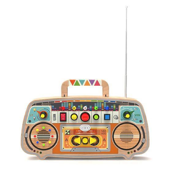 2Kids Toys Activity board Drevené FM rádio