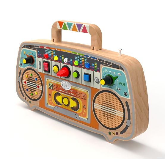 2Kids Toys Activity board Drevené FM rádio